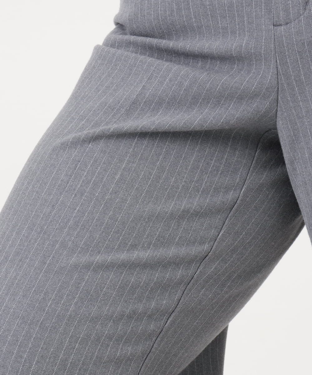 OLLAD11099 eur3(エウルキューブ) 【大きいサイズ】ロイヤルヒート裏起毛ワイドパンツ ダークグレー(93)