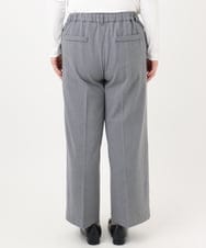 OLLAD11099 eur3(エウルキューブ) 【大きいサイズ】ロイヤルヒート裏起毛ワイドパンツ ダークグレー(93)