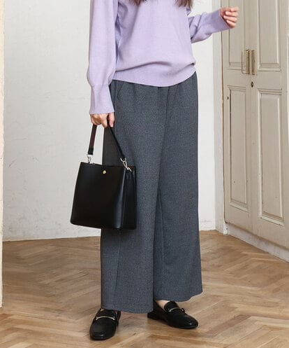 OLLAD12099  【大きいサイズ】イージーワイドパンツ