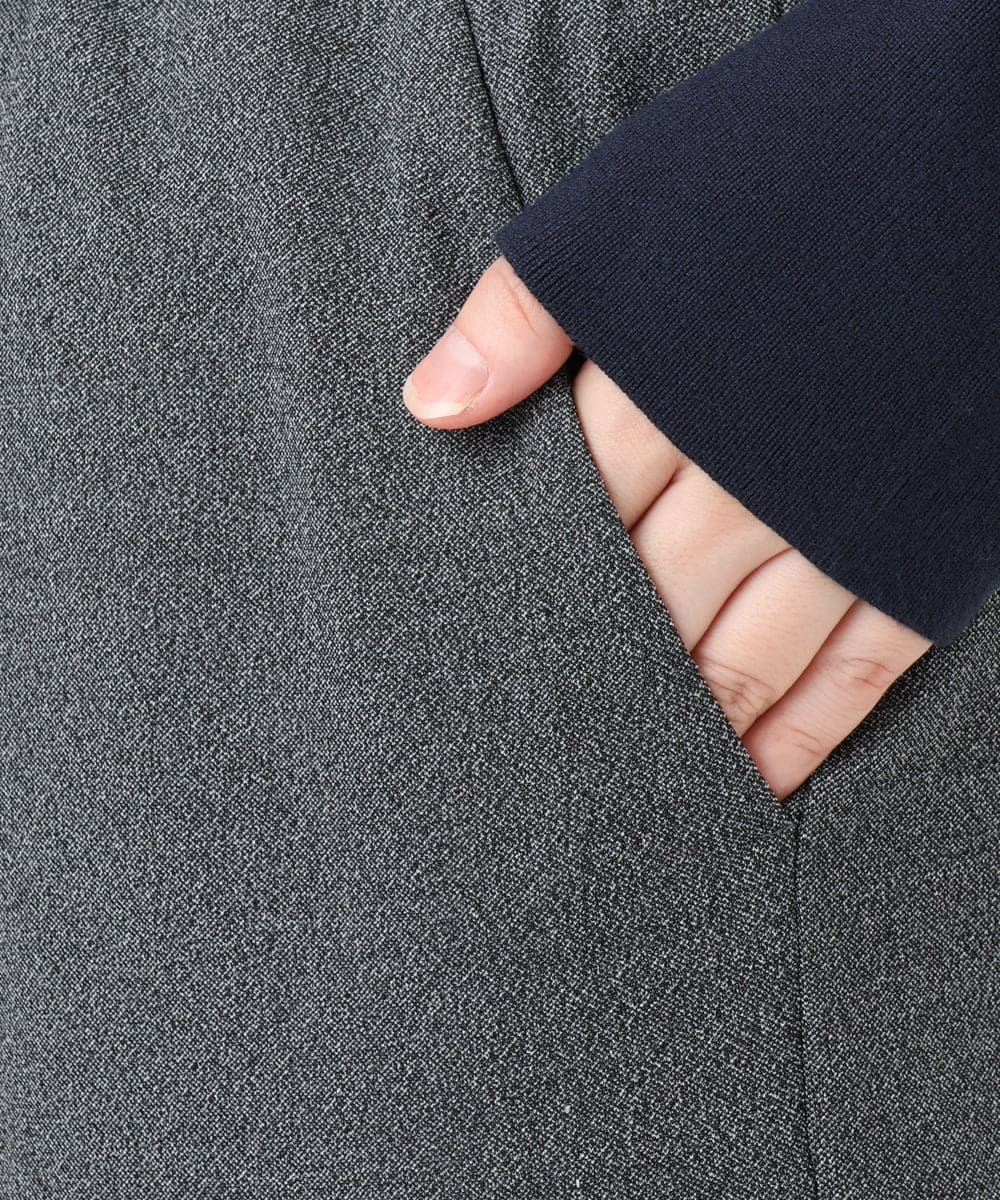 OLLAD12099 eur3(エウルキューブ) 【大きいサイズ】イージーワイドパンツ グレー(92)