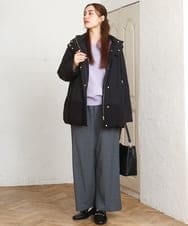 OLLAD12099 eur3(エウルキューブ) 【大きいサイズ】イージーワイドパンツ グレー(92)