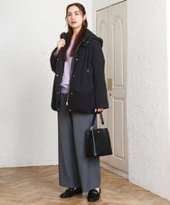 OLLAD12099 eur3(エウルキューブ) 【大きいサイズ】イージーワイドパンツ グレー(92)