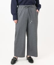 OLLAD12099 eur3(エウルキューブ) 【大きいサイズ】イージーワイドパンツ グレー(92)