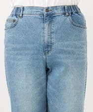 OLLAD24109 eur3(エウルキューブ) 【大きいサイズ】ストレートデニムパンツ ブルー(55)