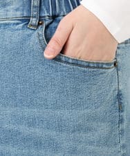 OLLAD24109 eur3(エウルキューブ) 【大きいサイズ】ストレートデニムパンツ ブルー(55)