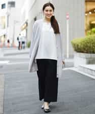 OLLAP02090 eur3(エウルキューブ) 【大きいサイズ】裏起毛センタープレスストレートパンツ ブラック(94)
