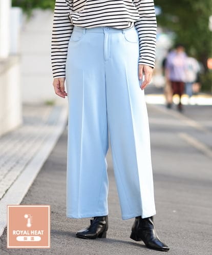 OLLAS03090 eur3 【大きいサイズ】ロイヤルヒートワイドパンツ