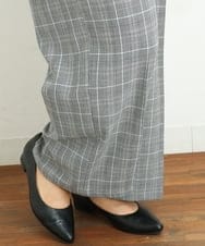 OLLAS03090 eur3(エウルキューブ) 【大きいサイズ】ロイヤルヒートワイドパンツ グレー(92)