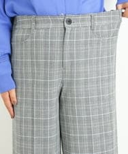 OLLAS03090 eur3(エウルキューブ) 【大きいサイズ】ロイヤルヒートワイドパンツ グレー(92)
