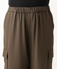 OLLAV28129 eur3(エウルキューブ) 【大きいサイズ】ストレッチカーゴパンツ カーキ(36)