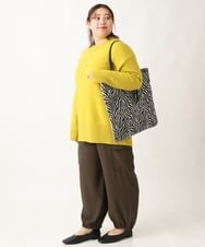 OLLAV28129 eur3(エウルキューブ) 【大きいサイズ】ストレッチカーゴパンツ カーキ(36)