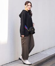 OLLAV28129 eur3(エウルキューブ) 【大きいサイズ】ストレッチカーゴパンツ カーキ(36)