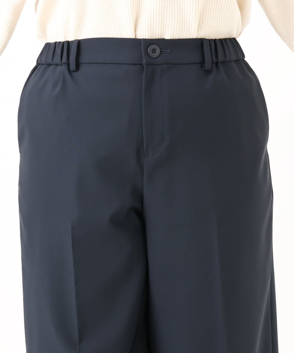 OLLBA12139 eur3(エウルキューブ) 【大きいサイズ/11号サイズあり】Wクロスセンタープレスワイドパンツ ネイビー(57)