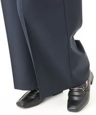 OLLBA12139 eur3(エウルキューブ) 【大きいサイズ/11号サイズあり】Wクロスセンタープレスワイドパンツ ネイビー(57)