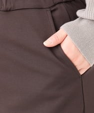 OLLBA27099 eur3(エウルキューブ) 【大きいサイズ】ジャージーキュロットパンツ ダークブラウン(87)