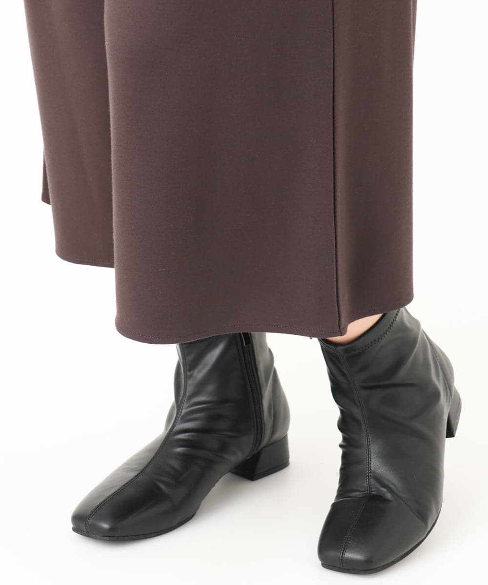 OLLBA27099 eur3(エウルキューブ) 【大きいサイズ】ジャージーキュロットパンツ ダークブラウン(87)