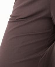 OLLBA27099 eur3(エウルキューブ) 【大きいサイズ】ジャージーキュロットパンツ ダークブラウン(87)