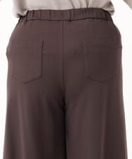 OLLBA27099 eur3(エウルキューブ) 【大きいサイズ】ジャージーキュロットパンツ ダークブラウン(87)