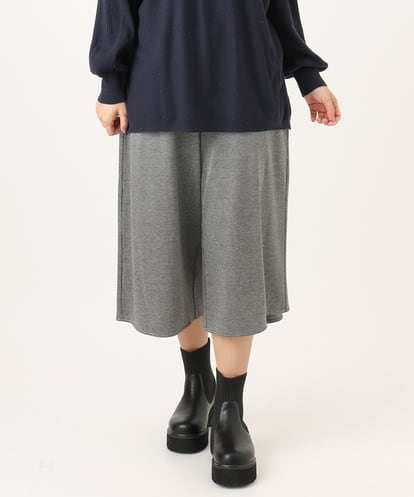 OLLBA27099 eur3 【大きいサイズ】ジャージーキュロットパンツ