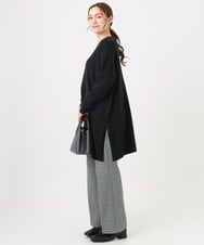 OLLBD22099 eur3(エウルキューブ) 【WEB先行販売】【大きいサイズ】ストレートジャージーパンツ ダークグレー(93)