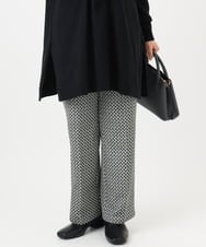 OLLBD22099 eur3(エウルキューブ) 【WEB先行販売】【大きいサイズ】ストレートジャージーパンツ ダークグレー(93)