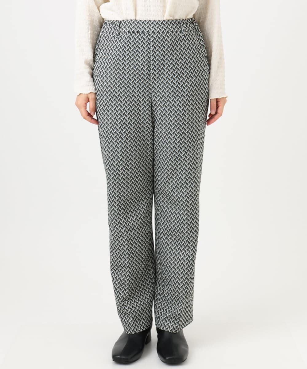 OLLBD22099 eur3(エウルキューブ) 【WEB先行販売】【大きいサイズ】ストレートジャージーパンツ ダークグレー(93)