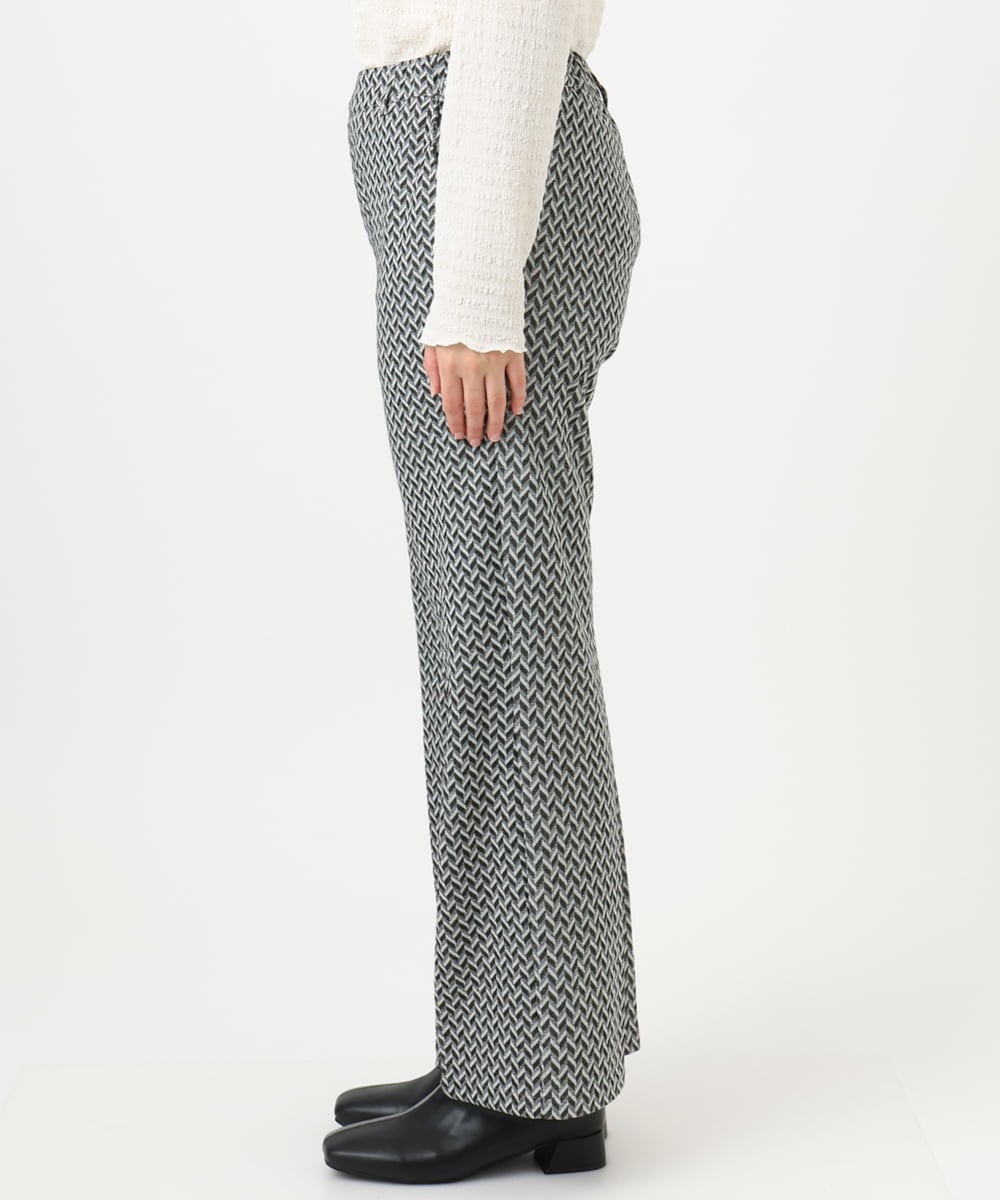 OLLBD22099 eur3(エウルキューブ) 【WEB先行販売】【大きいサイズ】ストレートジャージーパンツ ダークグレー(93)