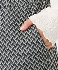 OLLBD22099 eur3(エウルキューブ) 【WEB先行販売】【大きいサイズ】ストレートジャージーパンツ ダークグレー(93)