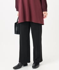 OLLBD22099 eur3(エウルキューブ) 【WEB先行販売】【大きいサイズ】ストレートジャージーパンツ ブラック(94)