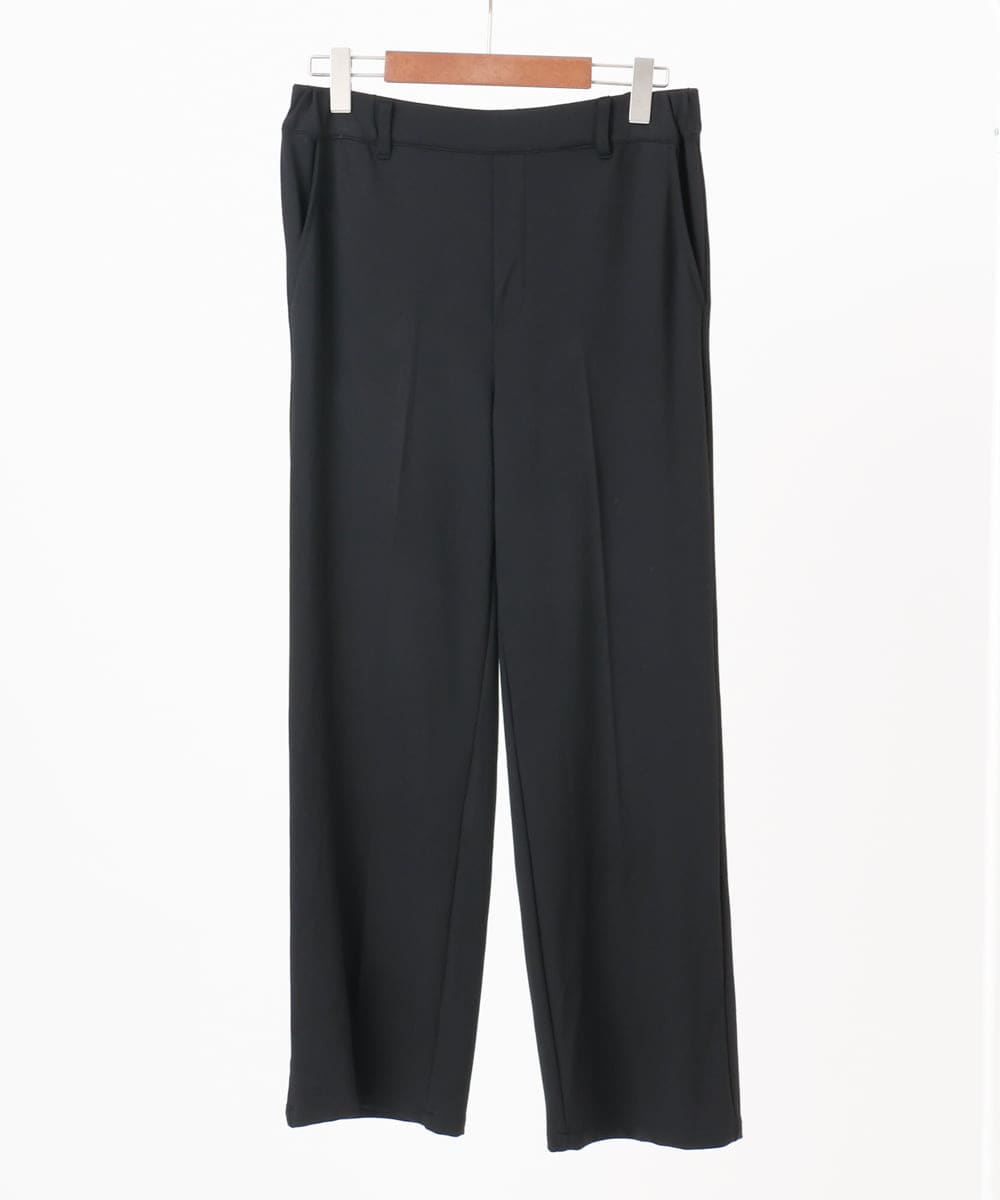 OLLBD22099 eur3(エウルキューブ) 【WEB先行販売】【大きいサイズ】ストレートジャージーパンツ ブラック(94)