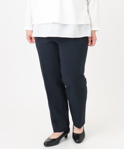 OLLBD23139  【WEB先行販売】【大きいサイズ/11号サイズあり】Wクロスストレートパンツ