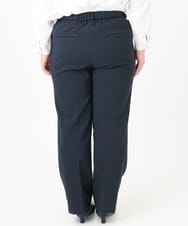 OLLBD23139 eur3(エウルキューブ) 【WEB先行販売】【大きいサイズ/11号サイズあり】Wクロスストレートパンツ ネイビー(57)