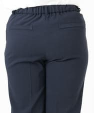 OLLBD23139 eur3(エウルキューブ) 【WEB先行販売】【大きいサイズ/11号サイズあり】Wクロスストレートパンツ ネイビー(57)