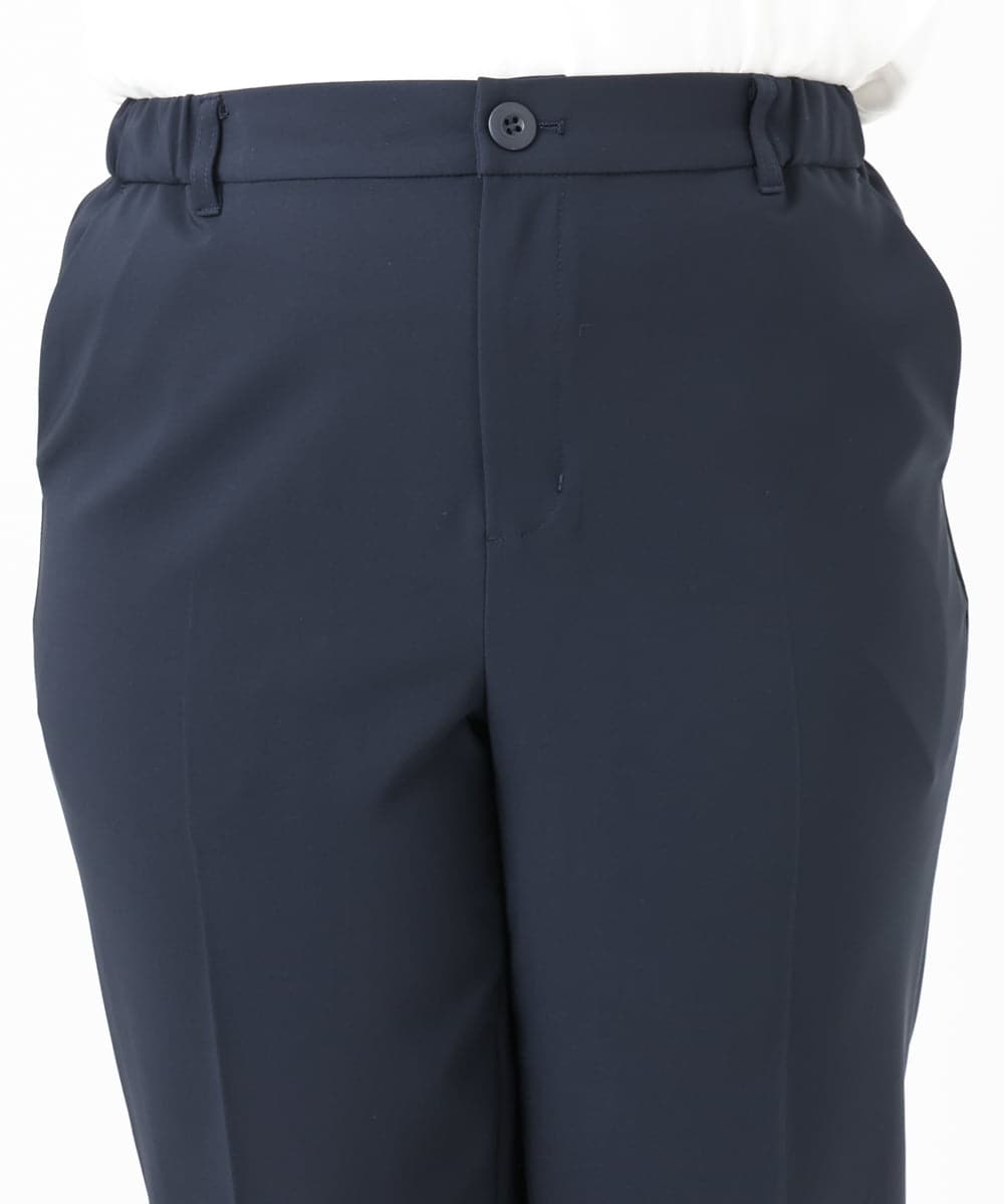 OLLBD23139 eur3(エウルキューブ) 【WEB先行販売】【大きいサイズ/11号サイズあり】Wクロスストレートパンツ ネイビー(57)