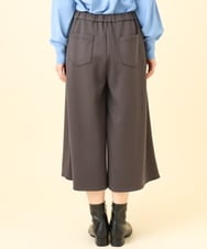 OLLBD28109 eur3(エウルキューブ) 【WEB先行販売】【大きいサイズ】ジャージーキュロットパンツ ダークグレー(93)