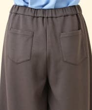 OLLBD28109 eur3(エウルキューブ) 【WEB先行販売】【大きいサイズ】ジャージーキュロットパンツ ダークグレー(93)