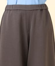 OLLBD28109 eur3(エウルキューブ) 【WEB先行販売】【大きいサイズ】ジャージーキュロットパンツ ダークグレー(93)