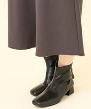 OLLBD28109 eur3(エウルキューブ) 【WEB先行販売】【大きいサイズ】ジャージーキュロットパンツ ダークグレー(93)