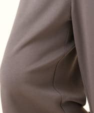 OLLBD28109 eur3(エウルキューブ) 【WEB先行販売】【大きいサイズ】ジャージーキュロットパンツ ダークグレー(93)