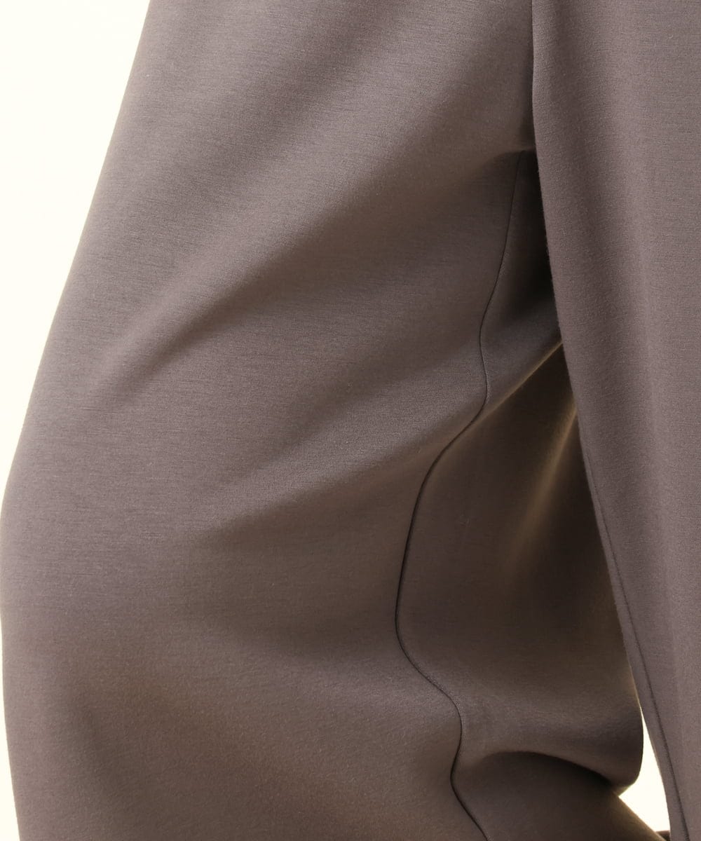 OLLBD28109 eur3(エウルキューブ) 【WEB先行販売】【大きいサイズ】ジャージーキュロットパンツ ダークグレー(93)