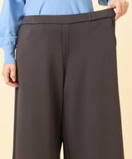 OLLBD28109 eur3(エウルキューブ) 【WEB先行販売】【大きいサイズ】ジャージーキュロットパンツ ダークグレー(93)