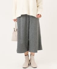 OLLBD28109 eur3(エウルキューブ) 【WEB先行販売】【大きいサイズ】ジャージーキュロットパンツ ブラック(94)