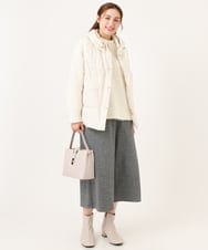 OLLBD28109 eur3(エウルキューブ) 【WEB先行販売】【大きいサイズ】ジャージーキュロットパンツ ブラック(94)