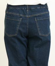 OLLBS27090 eur3(エウルキューブ) 【大きいサイズ】センター切替ワイドデニム ネイビー(57)