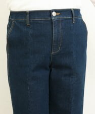 OLLBS27090 eur3(エウルキューブ) 【大きいサイズ】センター切替ワイドデニム ネイビー(57)