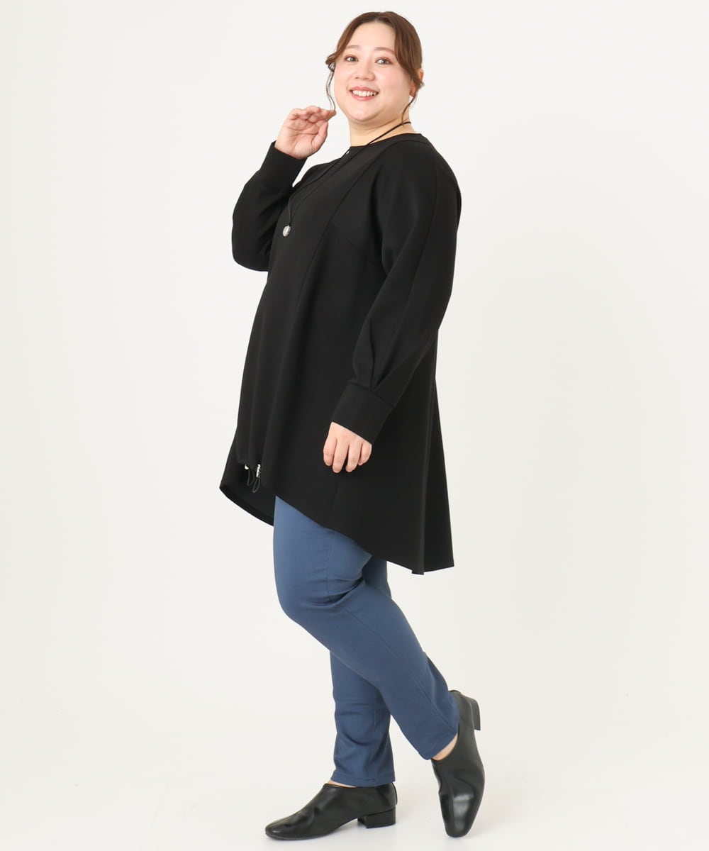 OLLCA13089 eur3(エウルキューブ) 【大きいサイズ】ストレッチスリムパンツ ネイビー(57)