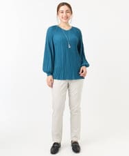OLLCA13089 eur3(エウルキューブ) 【大きいサイズ】ストレッチスリムパンツ グレージュ(89)