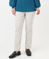 OLLCA13089 eur3(エウルキューブ) 【大きいサイズ】ストレッチスリムパンツ グレージュ(89)