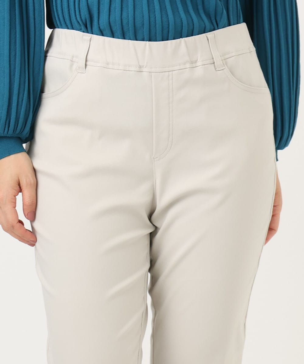 OLLCA13089 eur3(エウルキューブ) 【大きいサイズ】ストレッチスリムパンツ グレージュ(89)