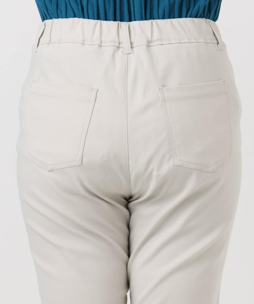 OLLCA13089 eur3(エウルキューブ) 【大きいサイズ】ストレッチスリムパンツ グレージュ(89)